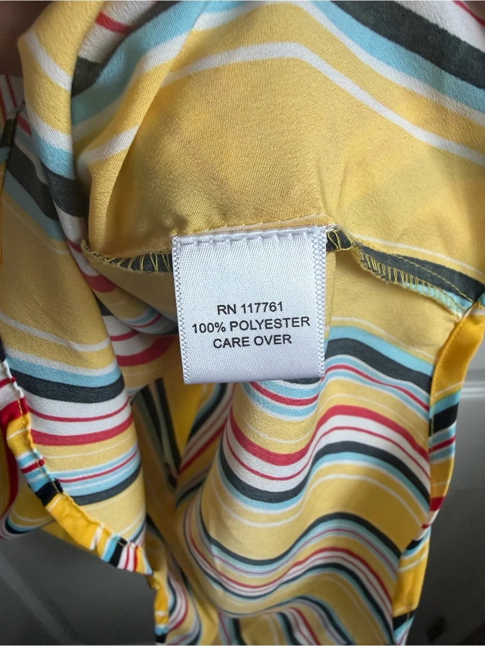 Mileage Bright Yellow Striped Lace-Up Sleeveless Top